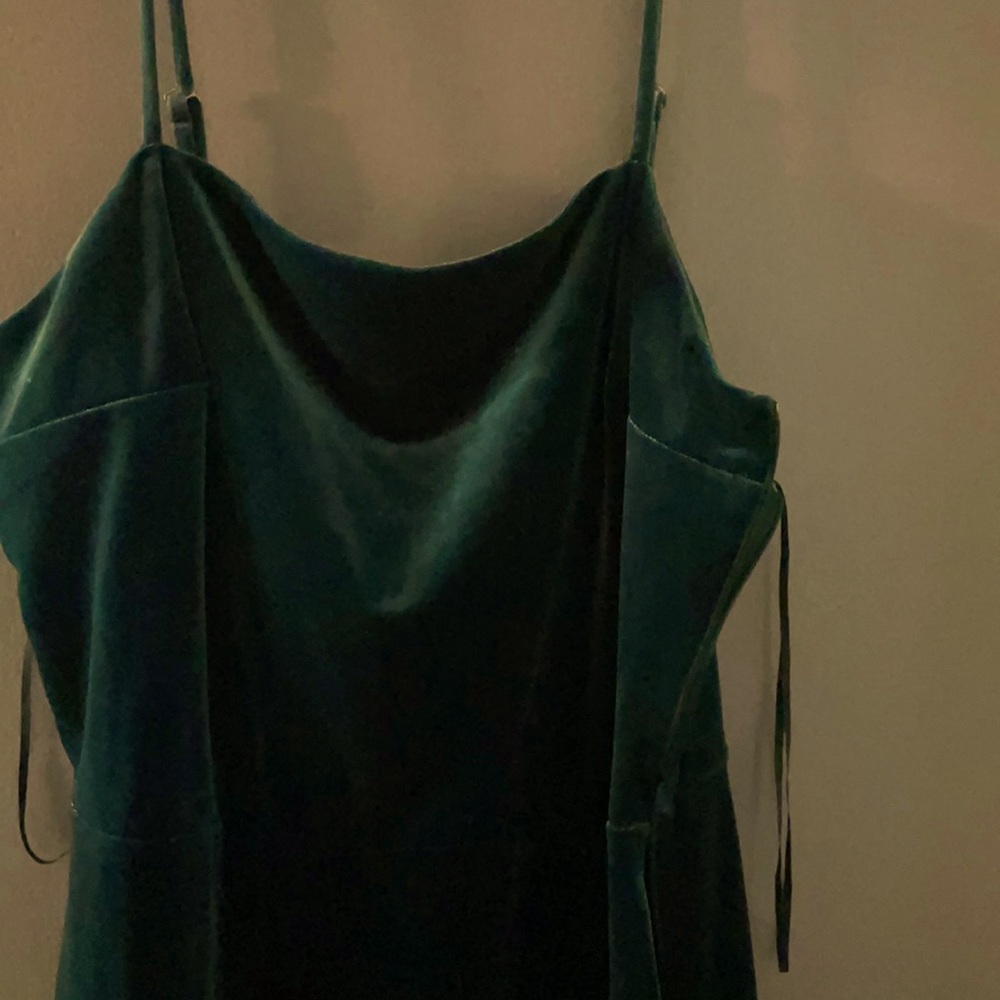 Velvet green express dress size M only worn once